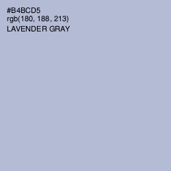 #B4BCD5 - Lavender Gray Color Image
